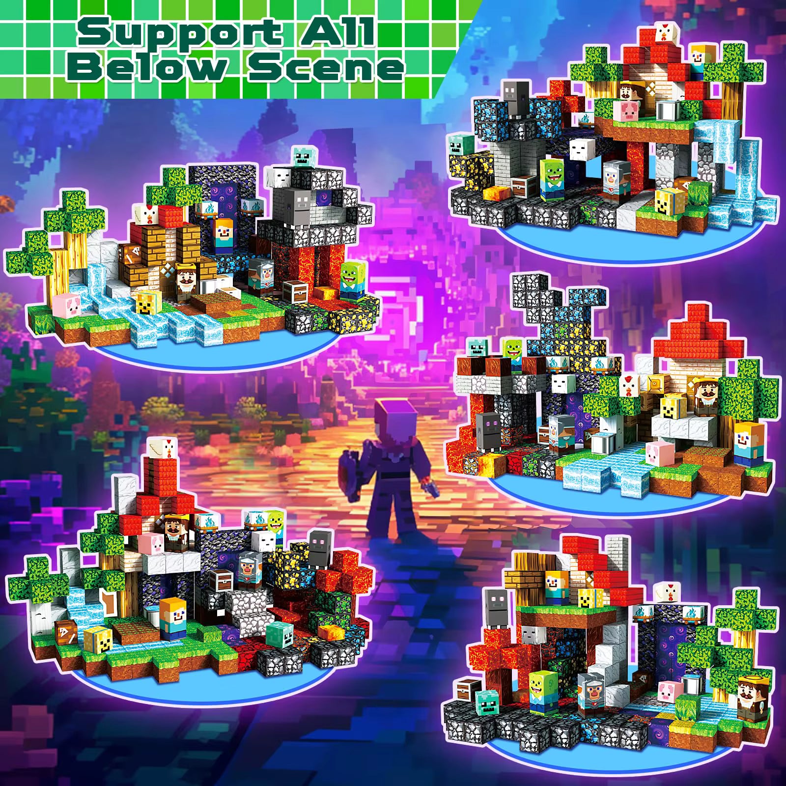 SmartBlocks Magnetic Builder – Forest Edition (300Pcs)