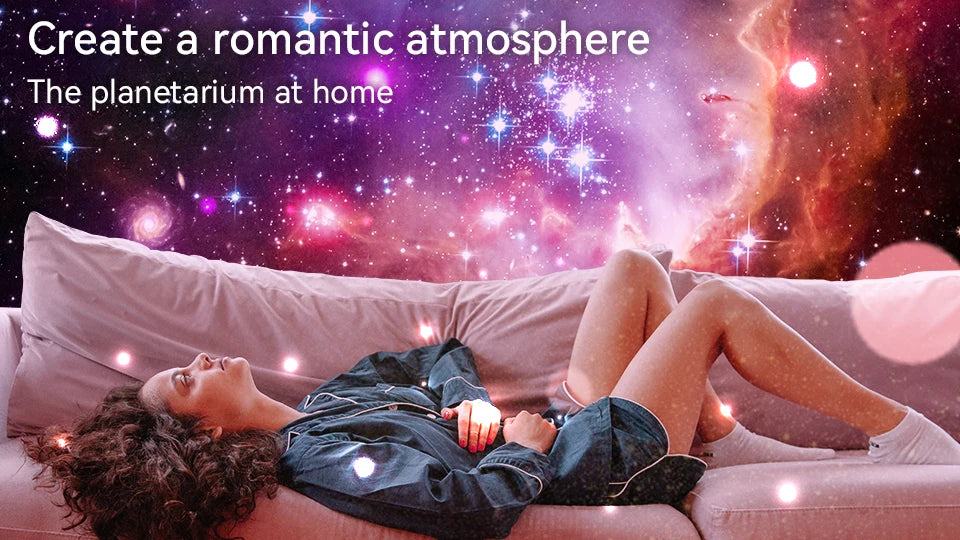 Galaxy Starry Sky Projector – 360° Rotating Night Lamp