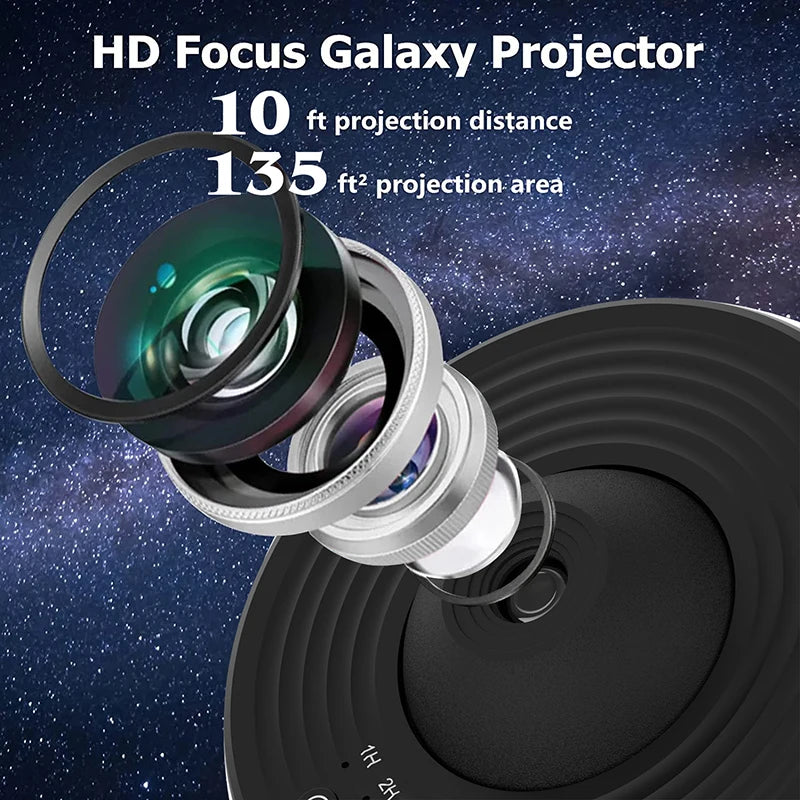Galaxy Starry Sky Projector – 360° Rotating Night Lamp