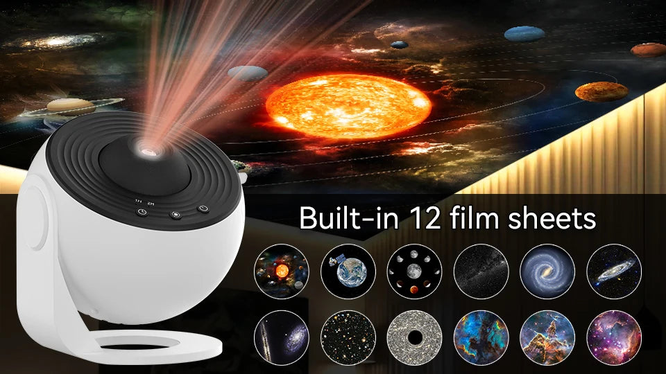 Galaxy Starry Sky Projector – 360° Rotating Night Lamp