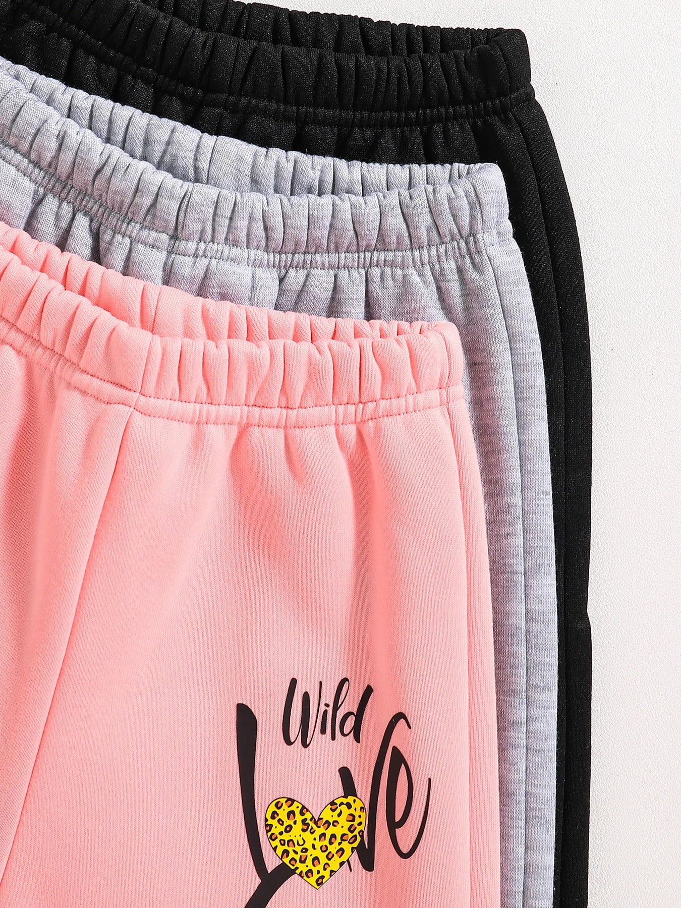 Children’s Casual Knitted Pants Set – 3pcs