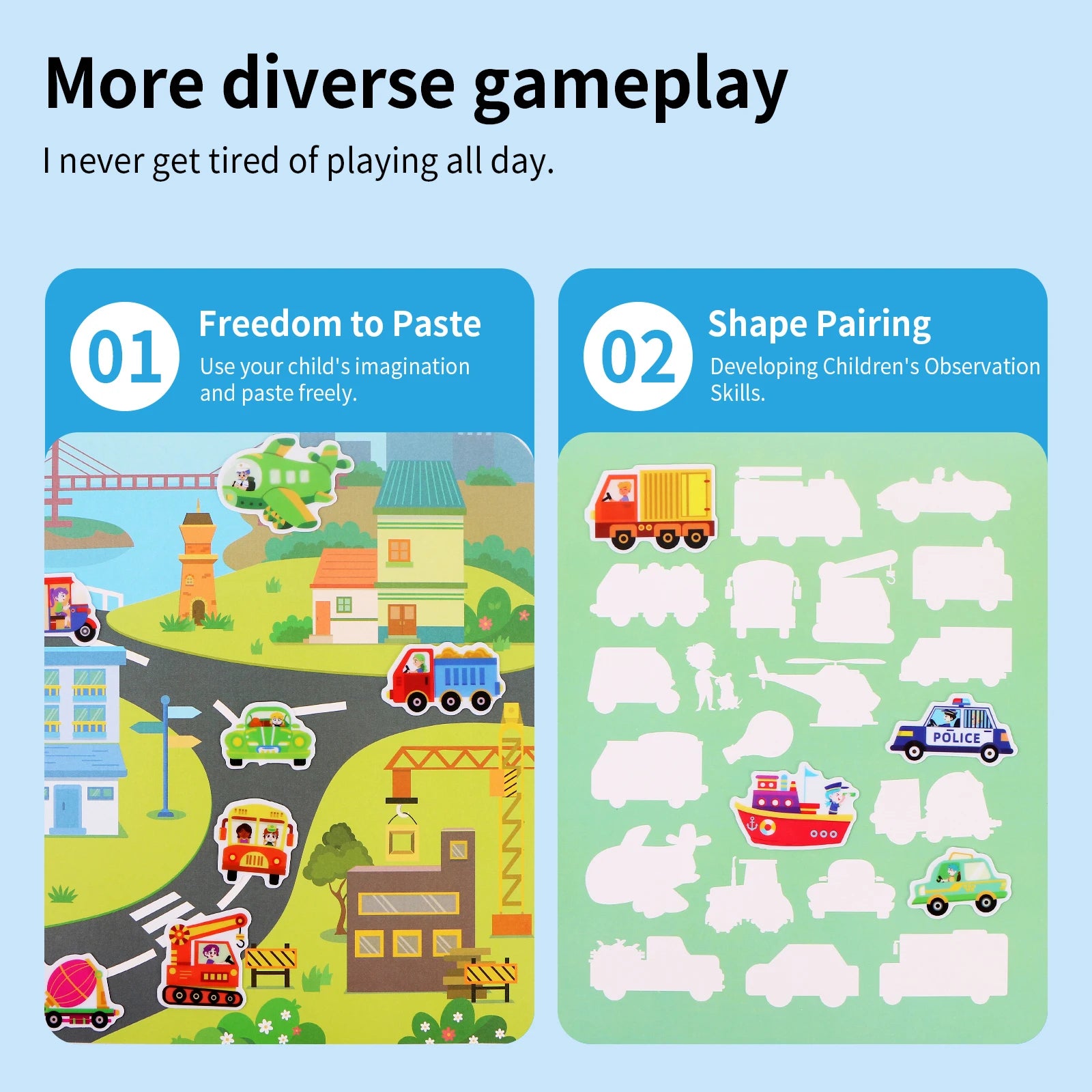 Kids’ DIY Sticker Book – Multi-Theme & Reusable