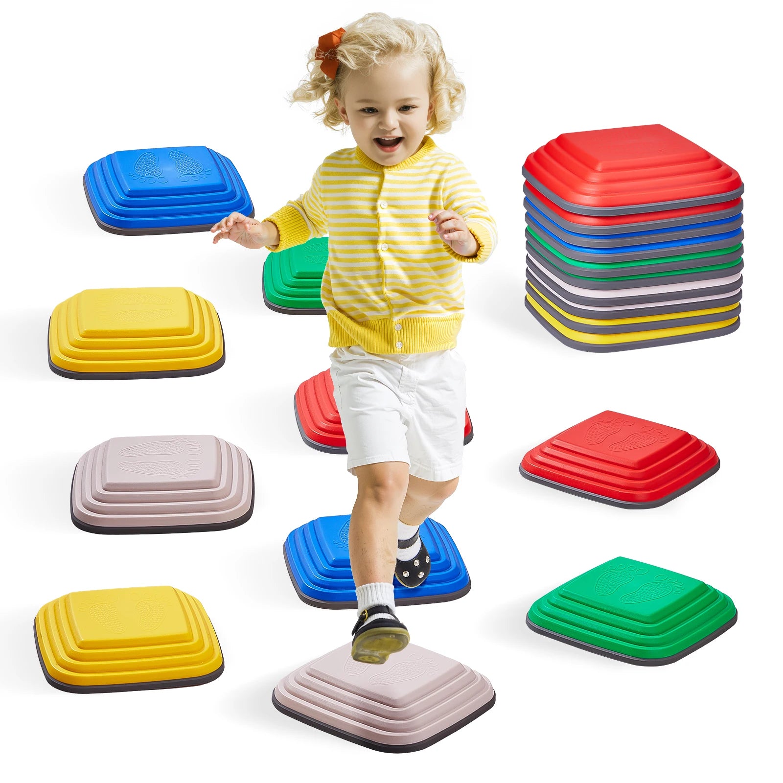 10PCS Kids Balance Stepping Stones – Coordination Toy