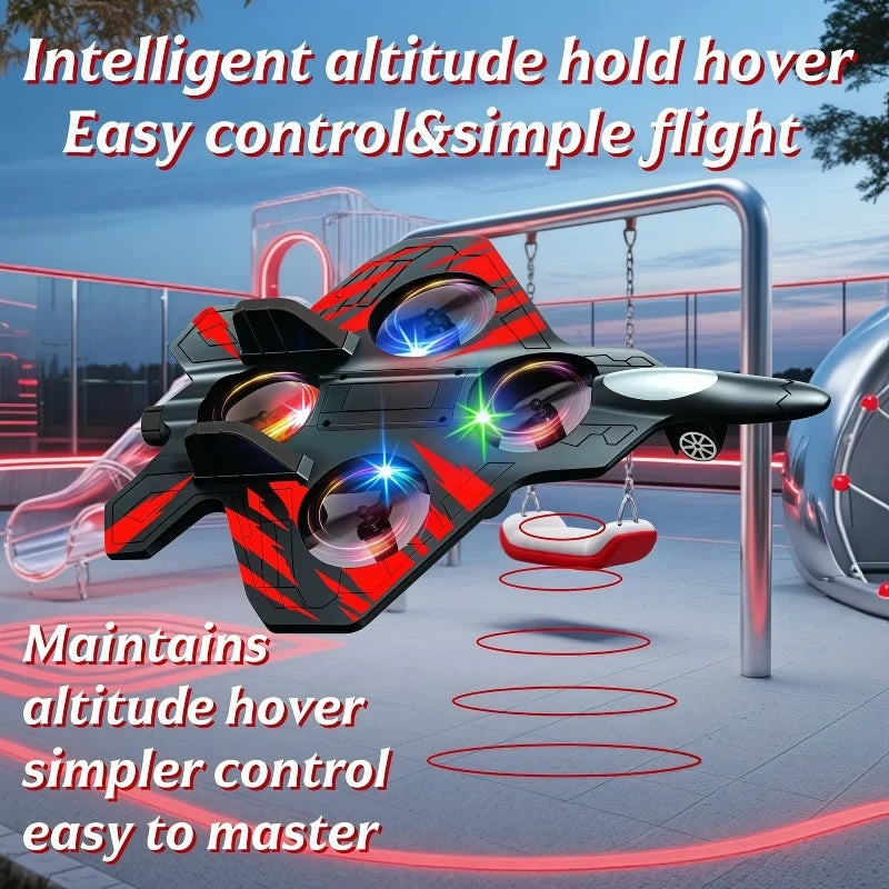 Glider RC Helicopter & Airplane Toy with Lights