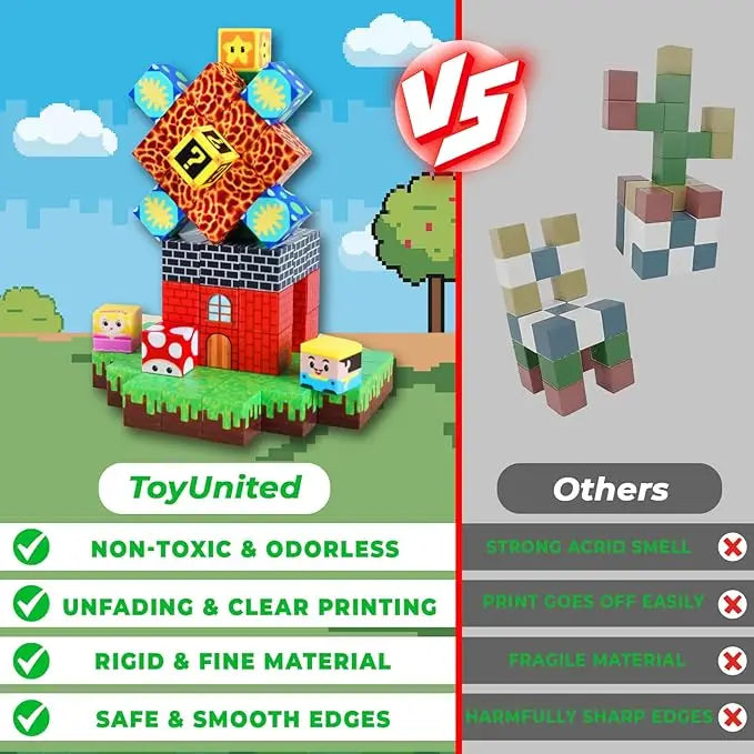 Magnetic Blocks Building Set – STEM Toddler Toy