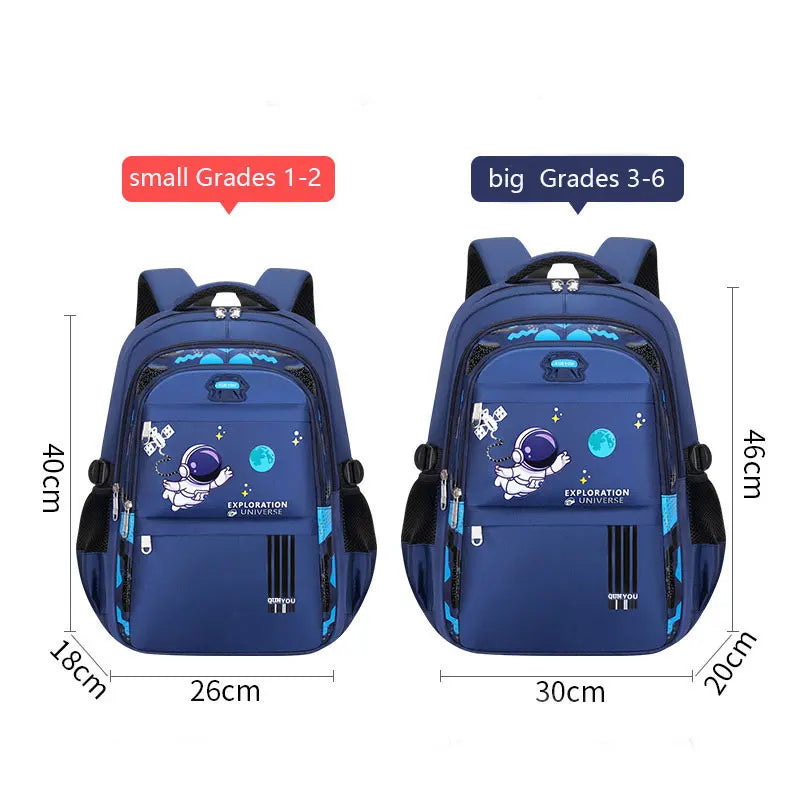Kids Astronaut School Backpack – Waterproof Book Bag