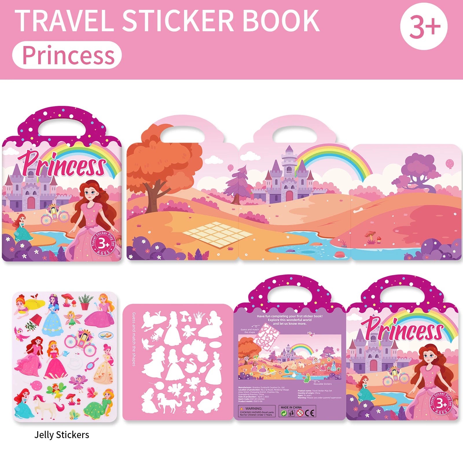 Kids’ DIY Sticker Book – Multi-Theme & Reusable