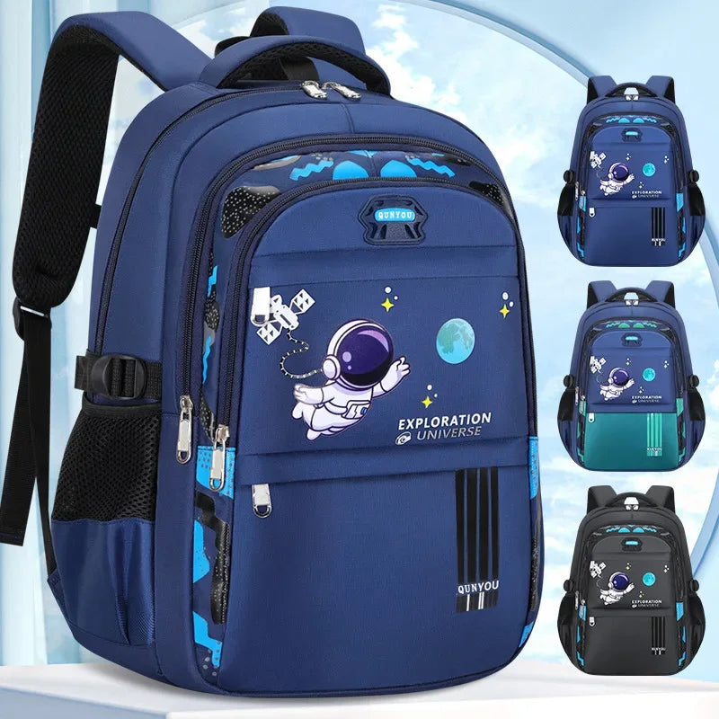 Kids Astronaut School Backpack – Waterproof Book Bag