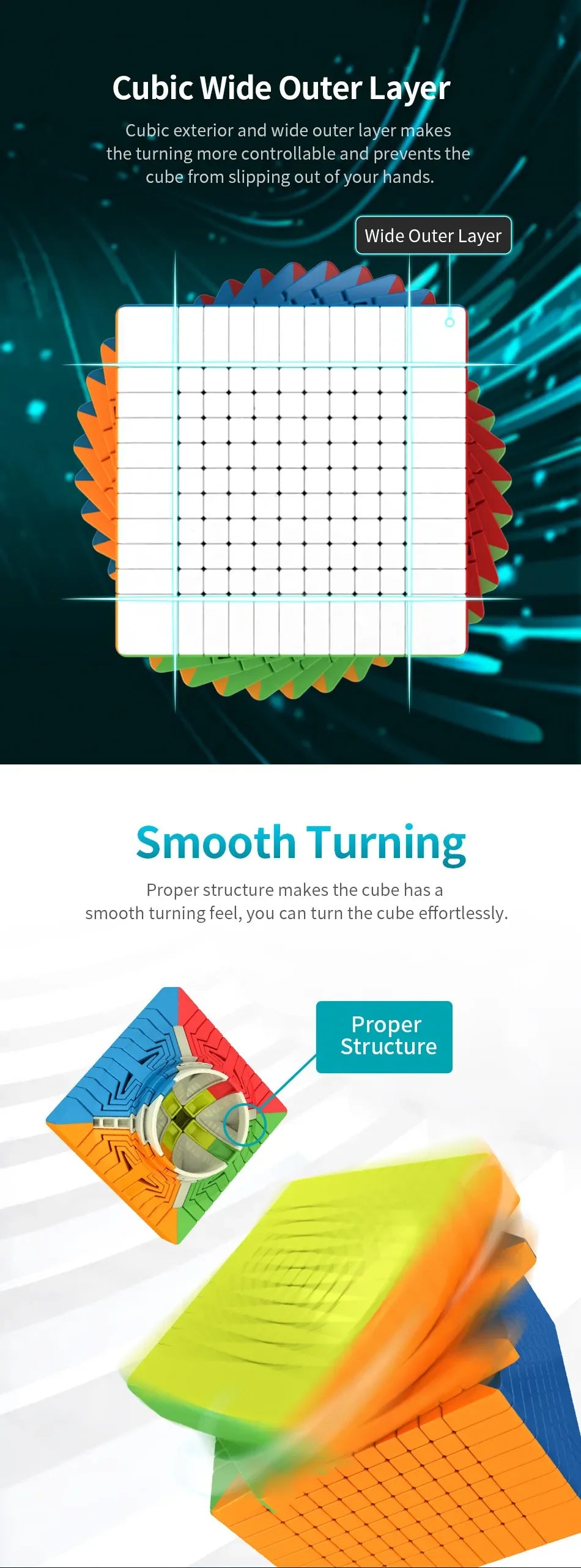 MOYU Meilong 9x9–13x13 Speed Cube Puzzle