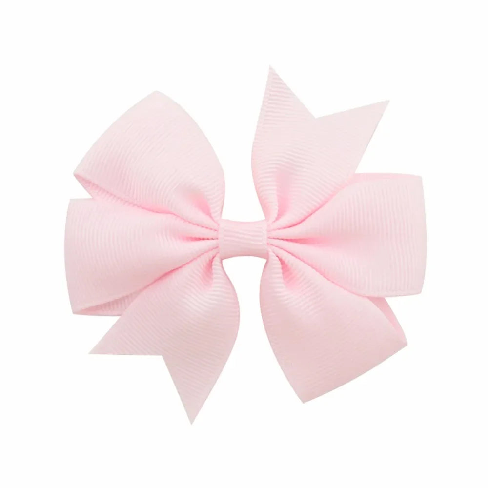 Random Color Bow Hair Clips for Baby Girls