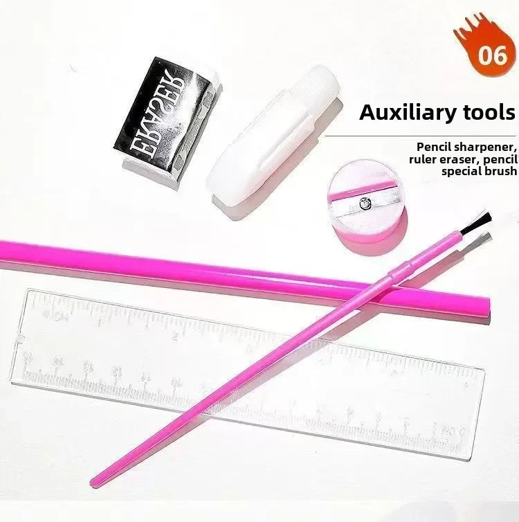 208pcs Kids Watercolor Pen Set with Easel