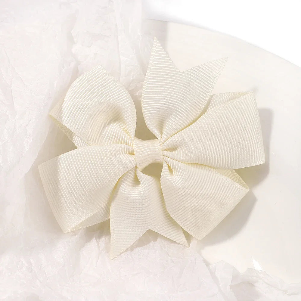 Random Color Bow Hair Clips for Baby Girls