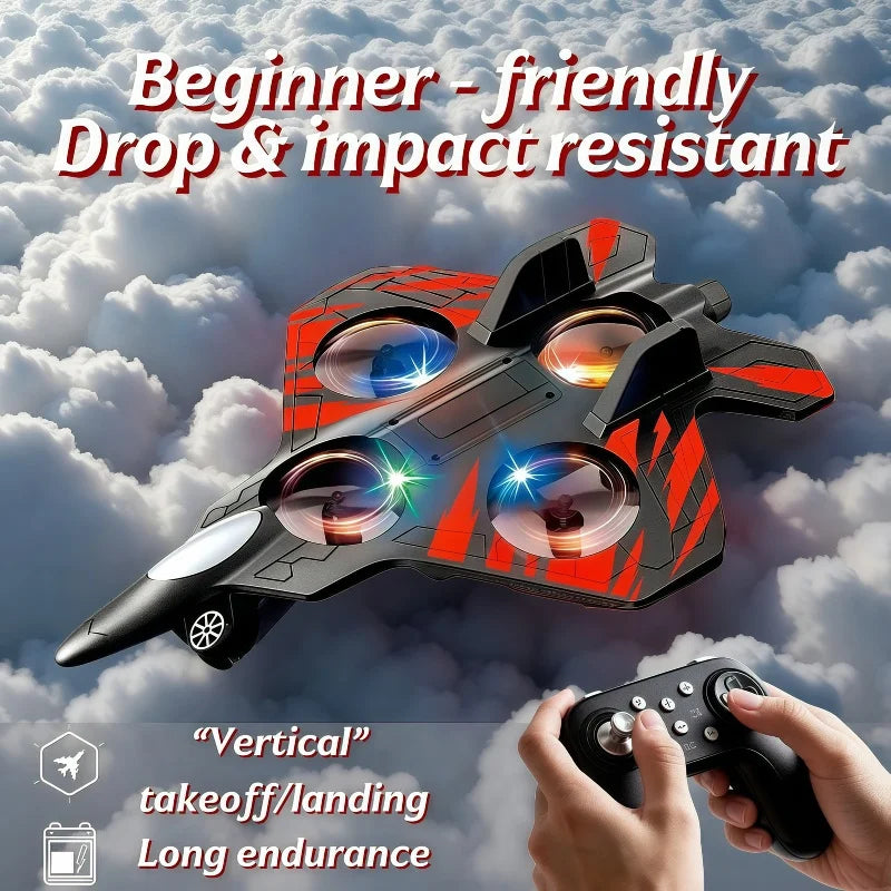 Glider RC Helicopter & Airplane Toy with Lights