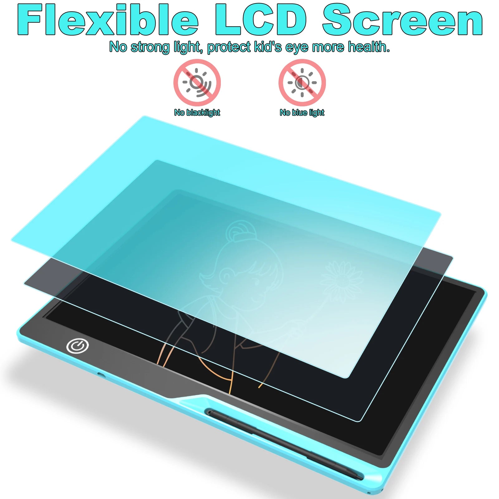 Rechargeable LCD Graffiti & Message Board for Kids