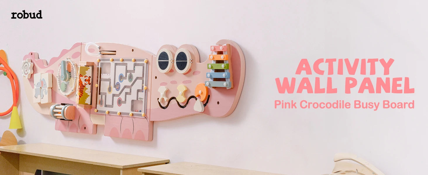 Robotime Robud Wooden Busy Board – Montessori Learning Toy