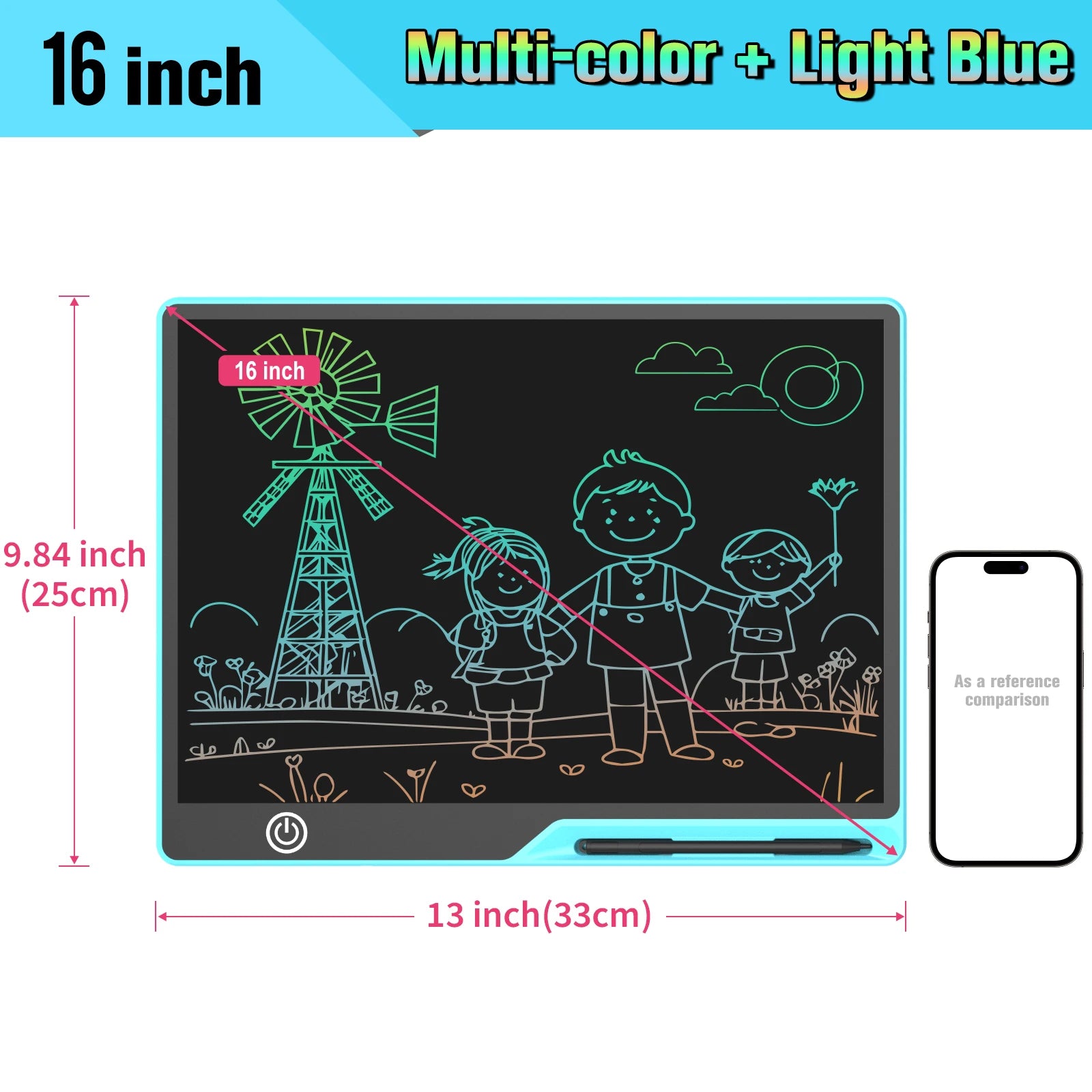 Rechargeable LCD Graffiti & Message Board for Kids