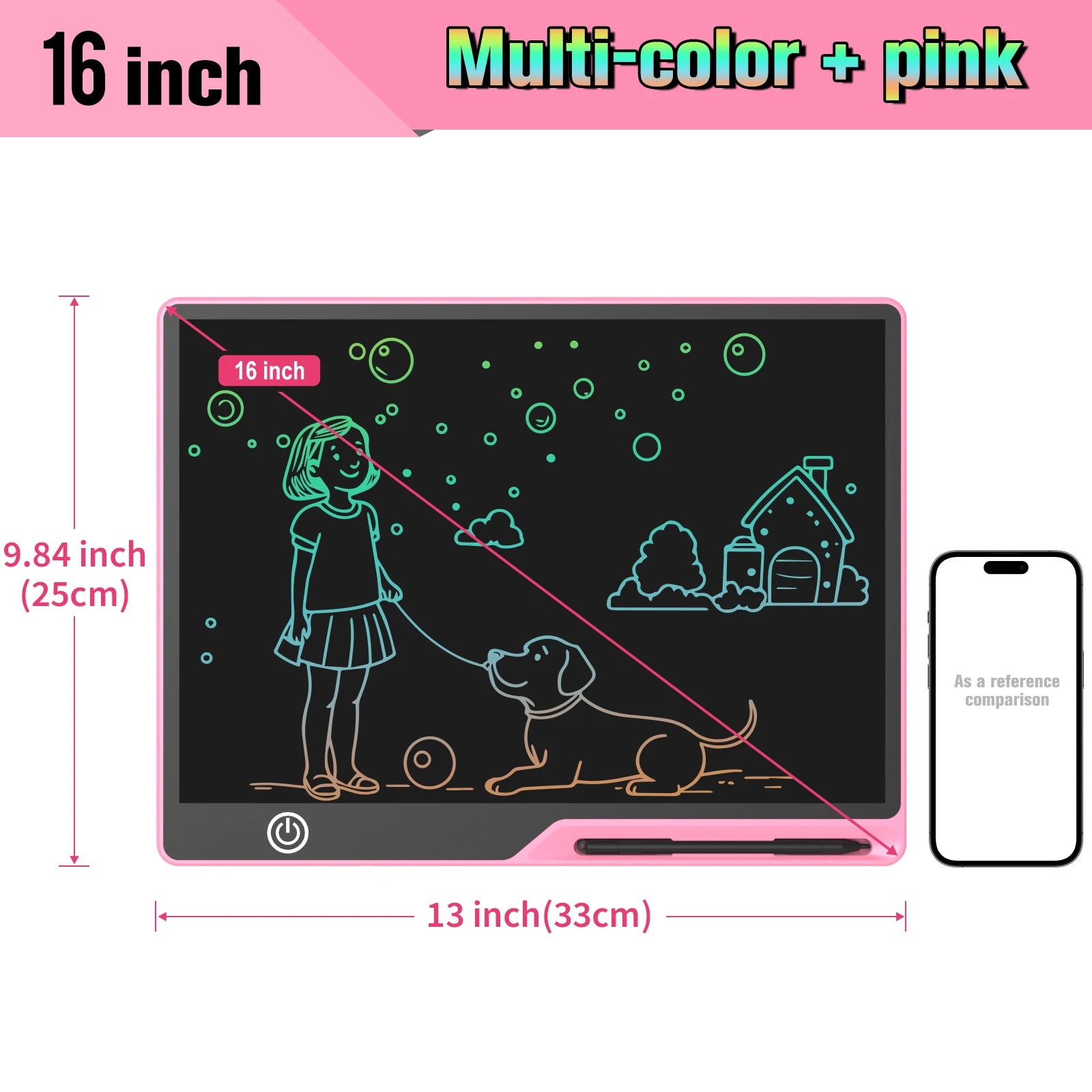 Rechargeable LCD Graffiti & Message Board for Kids