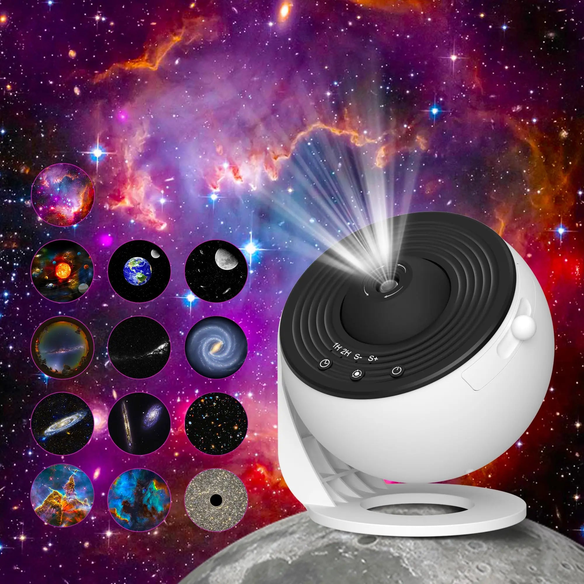 Galaxy Starry Sky Projector – 360° Rotating Night Lamp
