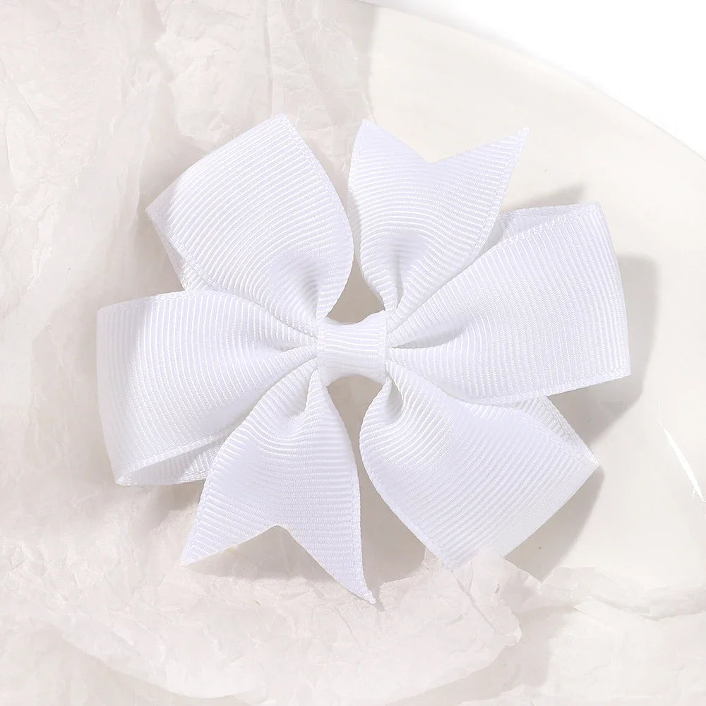 Random Color Bow Hair Clips for Baby Girls