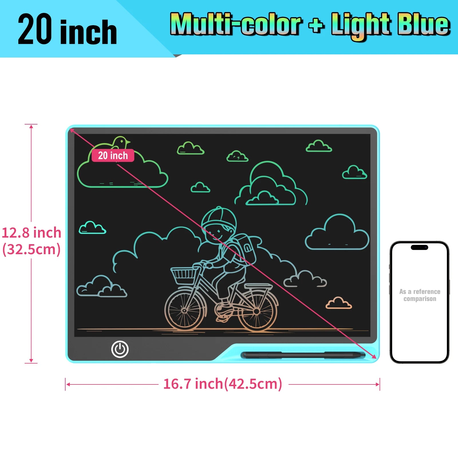 Rechargeable LCD Graffiti & Message Board for Kids