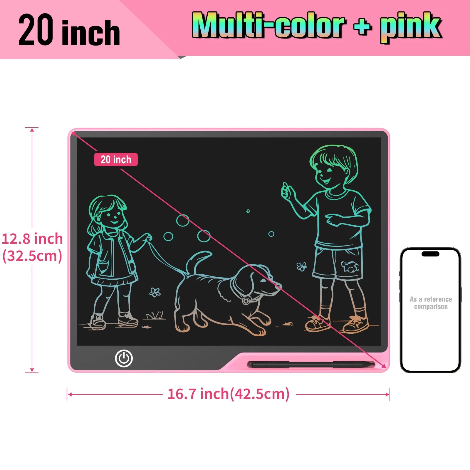 Rechargeable LCD Graffiti & Message Board for Kids