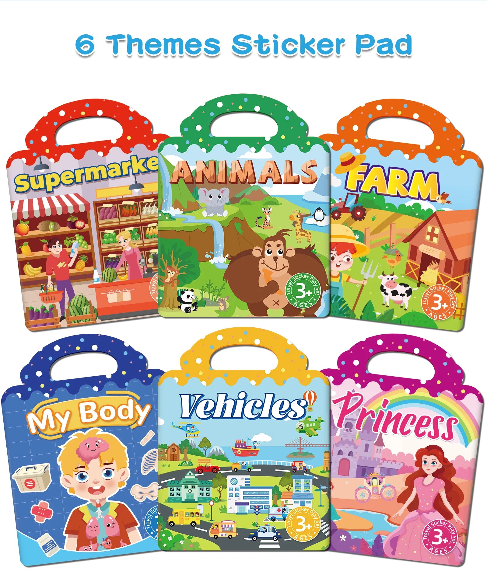 Kids’ DIY Sticker Book – Multi-Theme & Reusable