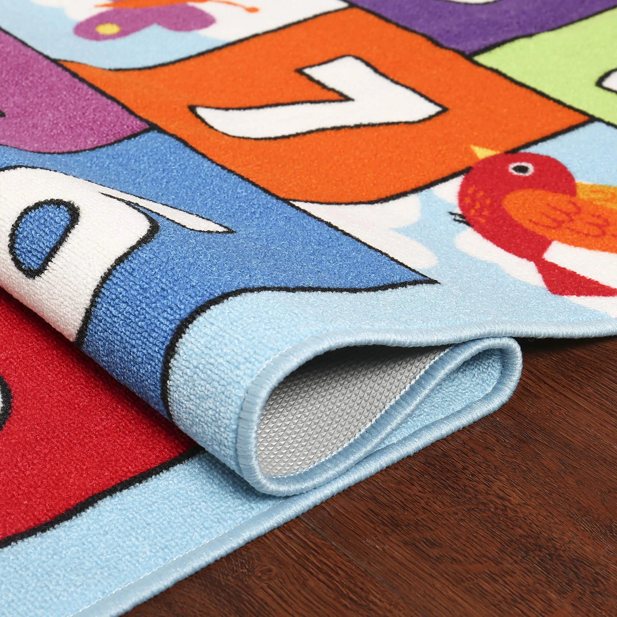 Cartoon Hopscotch Digital Game Rug – Kids Play Mat
