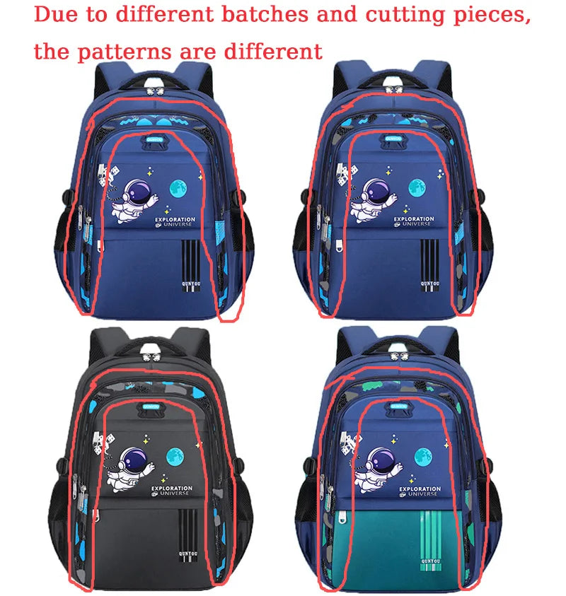 Kids Astronaut School Backpack – Waterproof Book Bag
