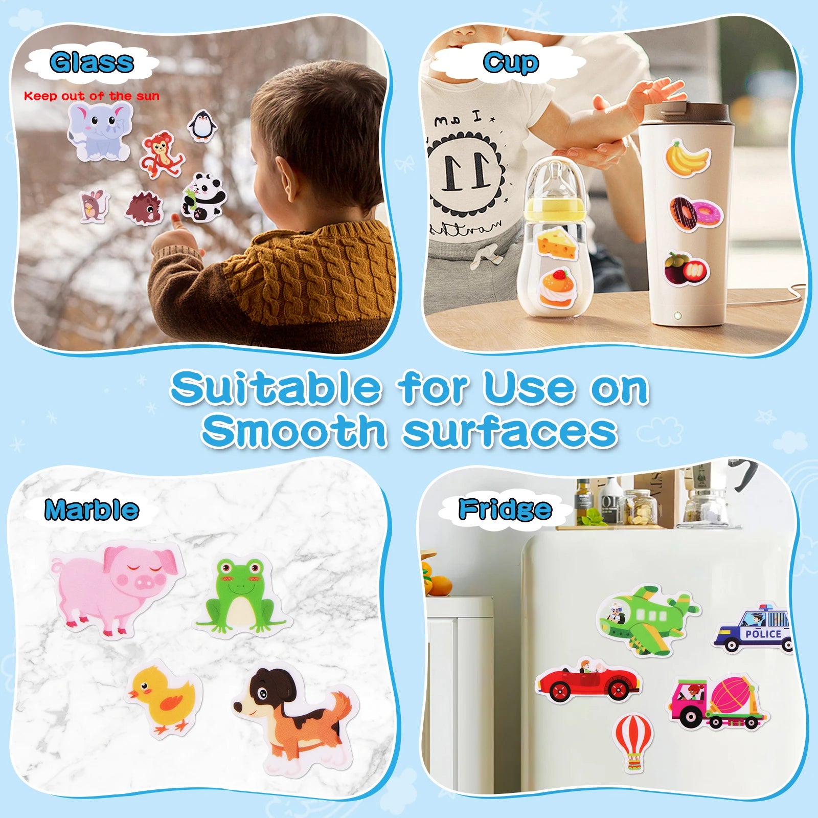Kids’ DIY Sticker Book – Multi-Theme & Reusable