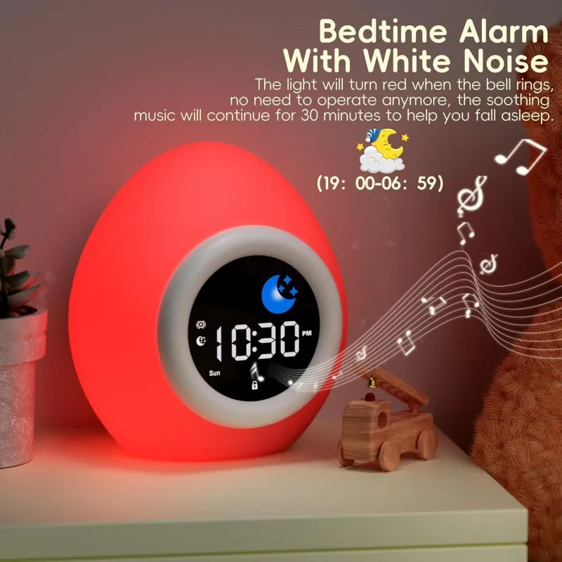 Kids Sleep Training Alarm Clock with Night Light