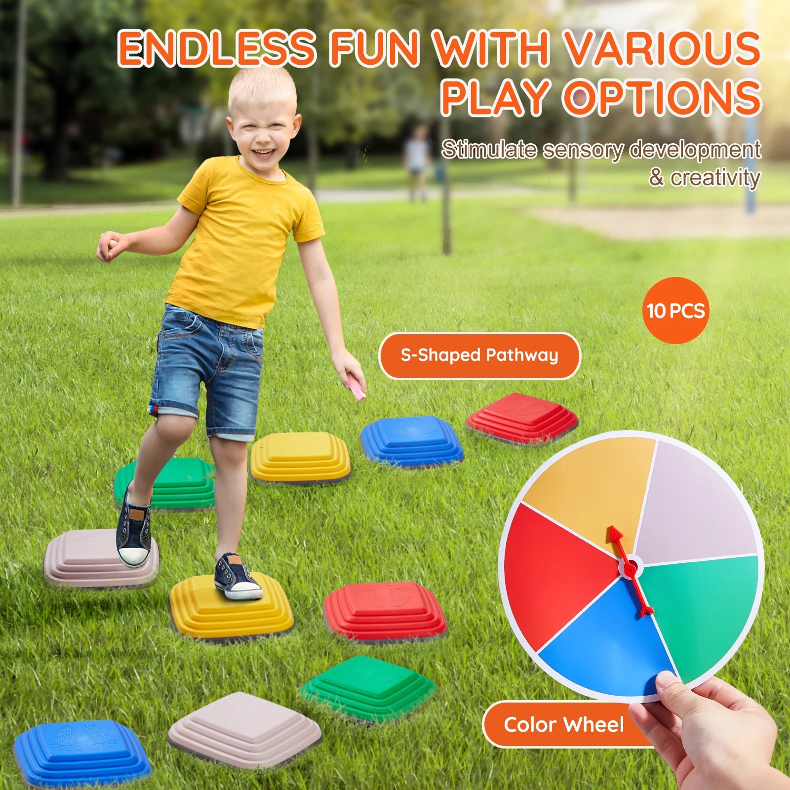 10PCS Kids Balance Stepping Stones – Coordination Toy