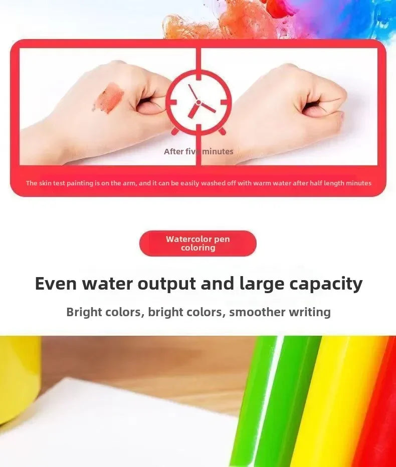 208pcs Kids Watercolor Pen Set with Easel