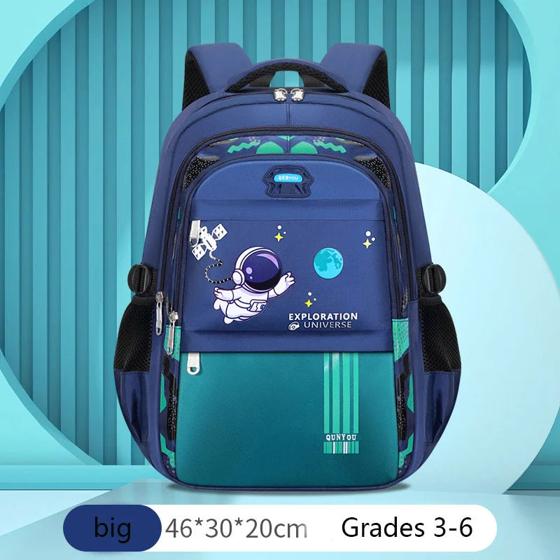 Kids Astronaut School Backpack – Waterproof Book Bag