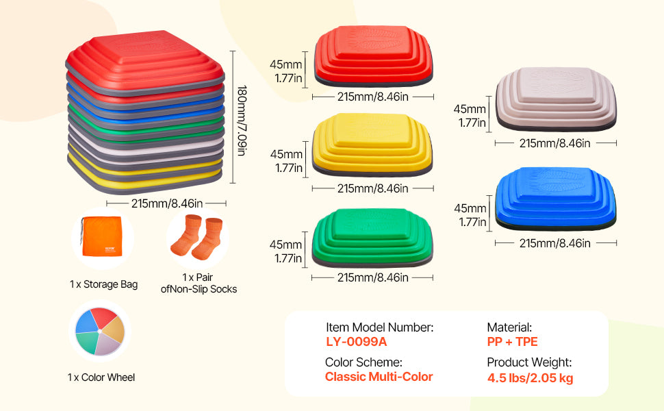 10PCS Kids Balance Stepping Stones – Coordination Toy