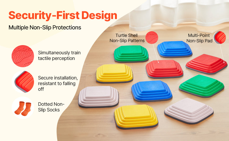 10PCS Kids Balance Stepping Stones – Coordination Toy