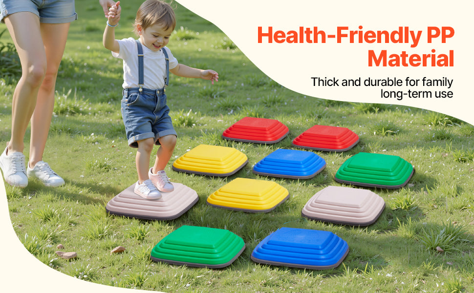 10PCS Kids Balance Stepping Stones – Coordination Toy