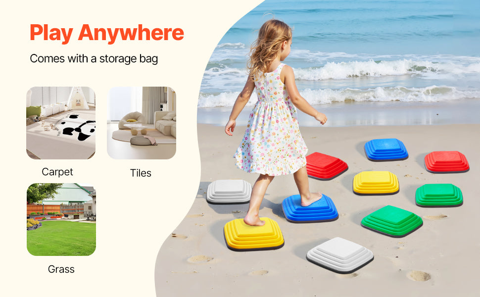 10PCS Kids Balance Stepping Stones – Coordination Toy